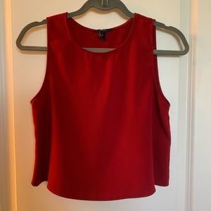 RED F21 SLEEVELESS TOP
